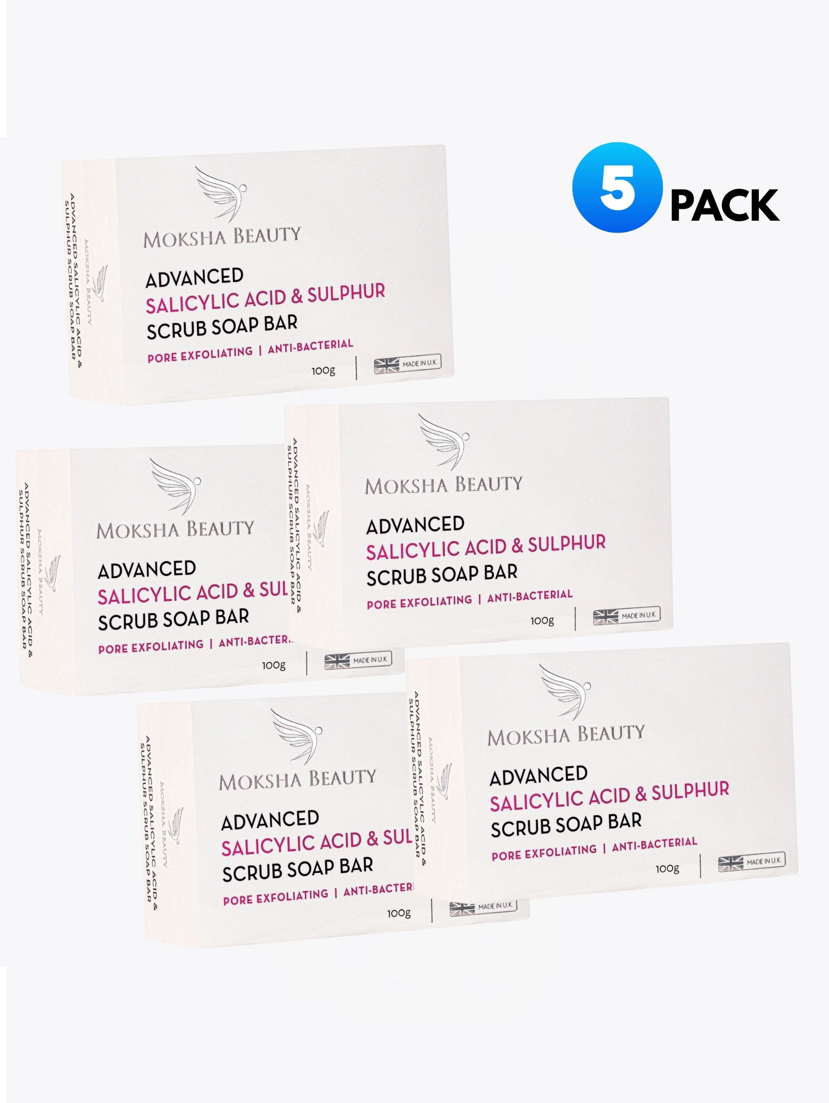 Salicylic Acid & Sulphur Soap – Pack of 5