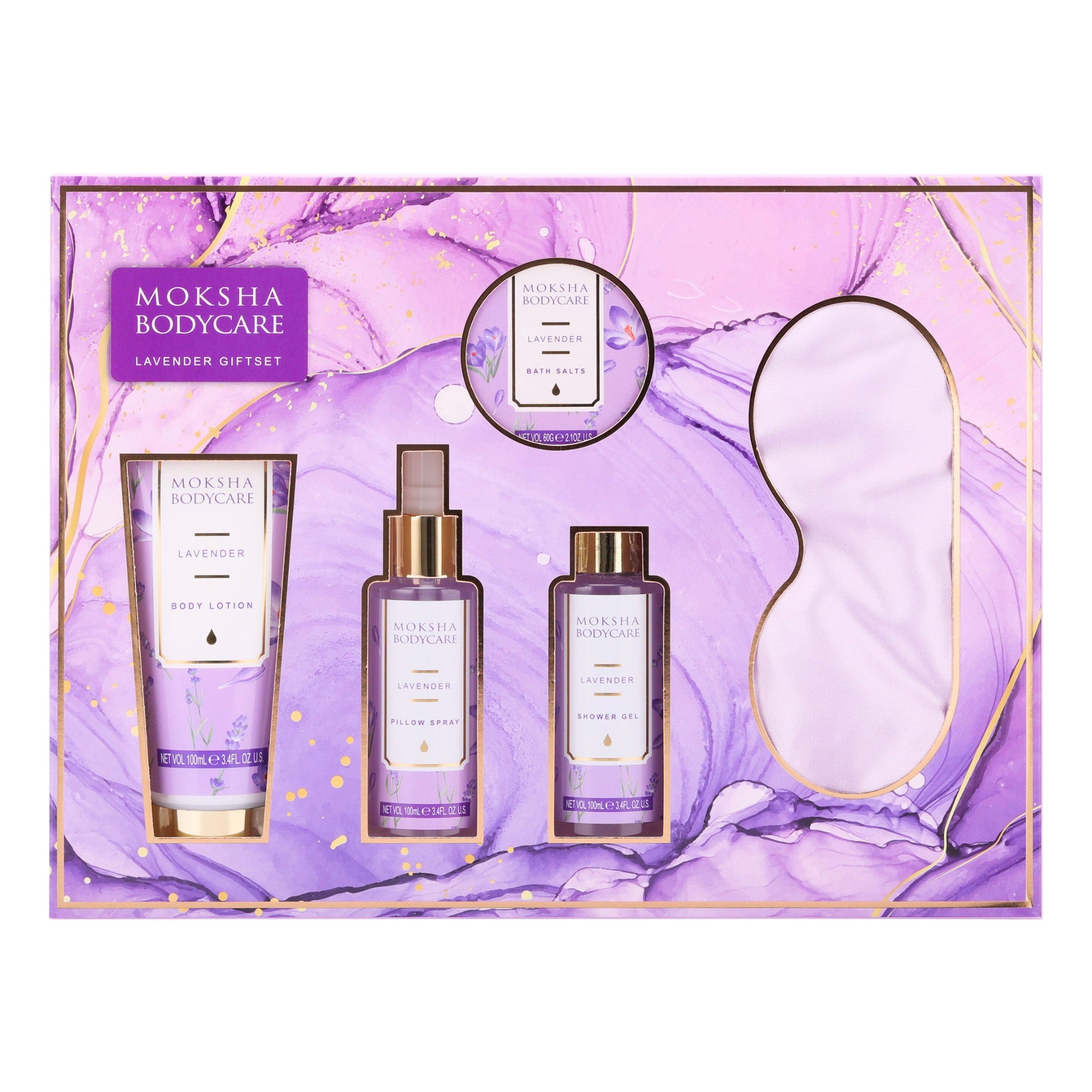 Lavender Pamper Gift Set for Women | Spa Set | Moksha