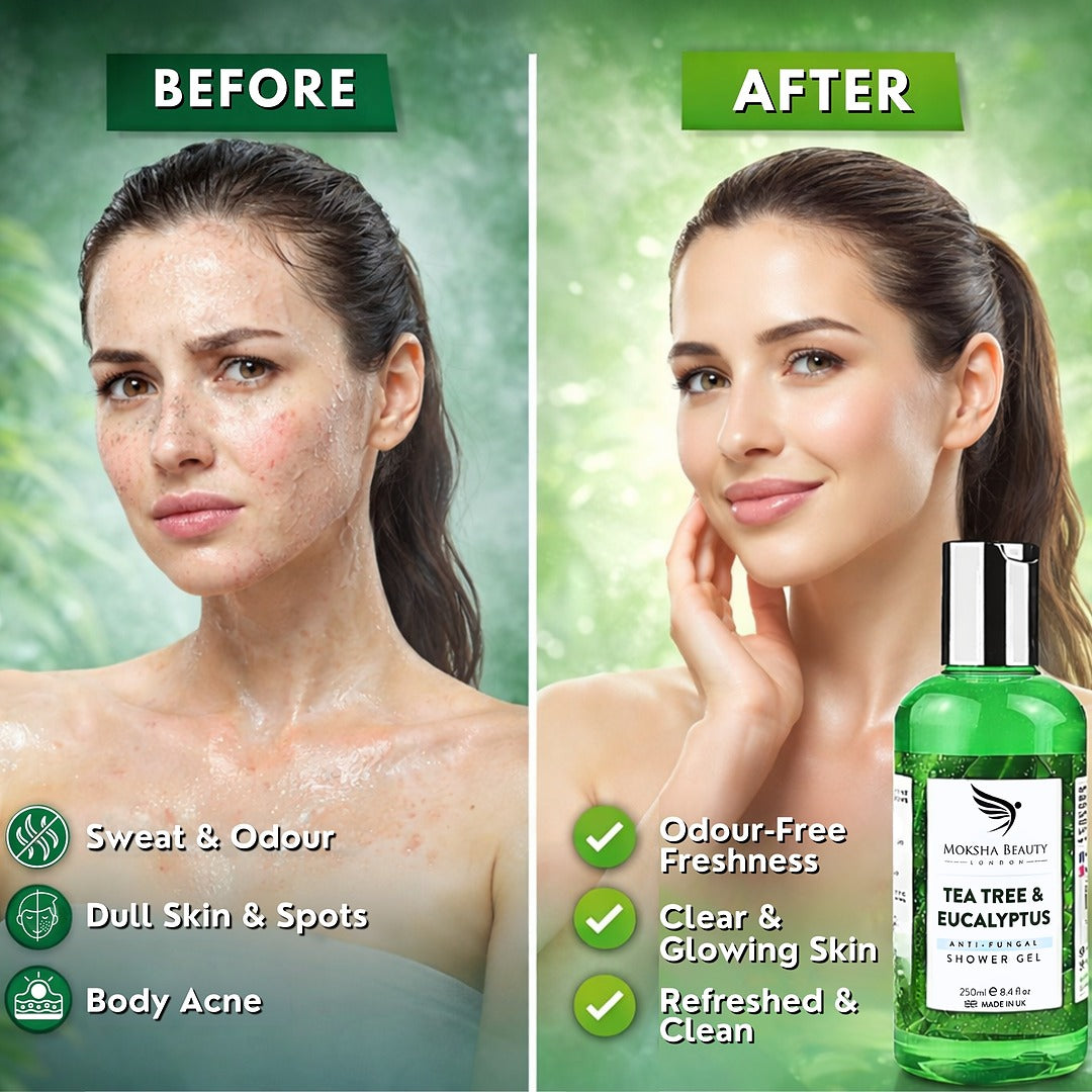 tea tree body wash shower gel for acne
