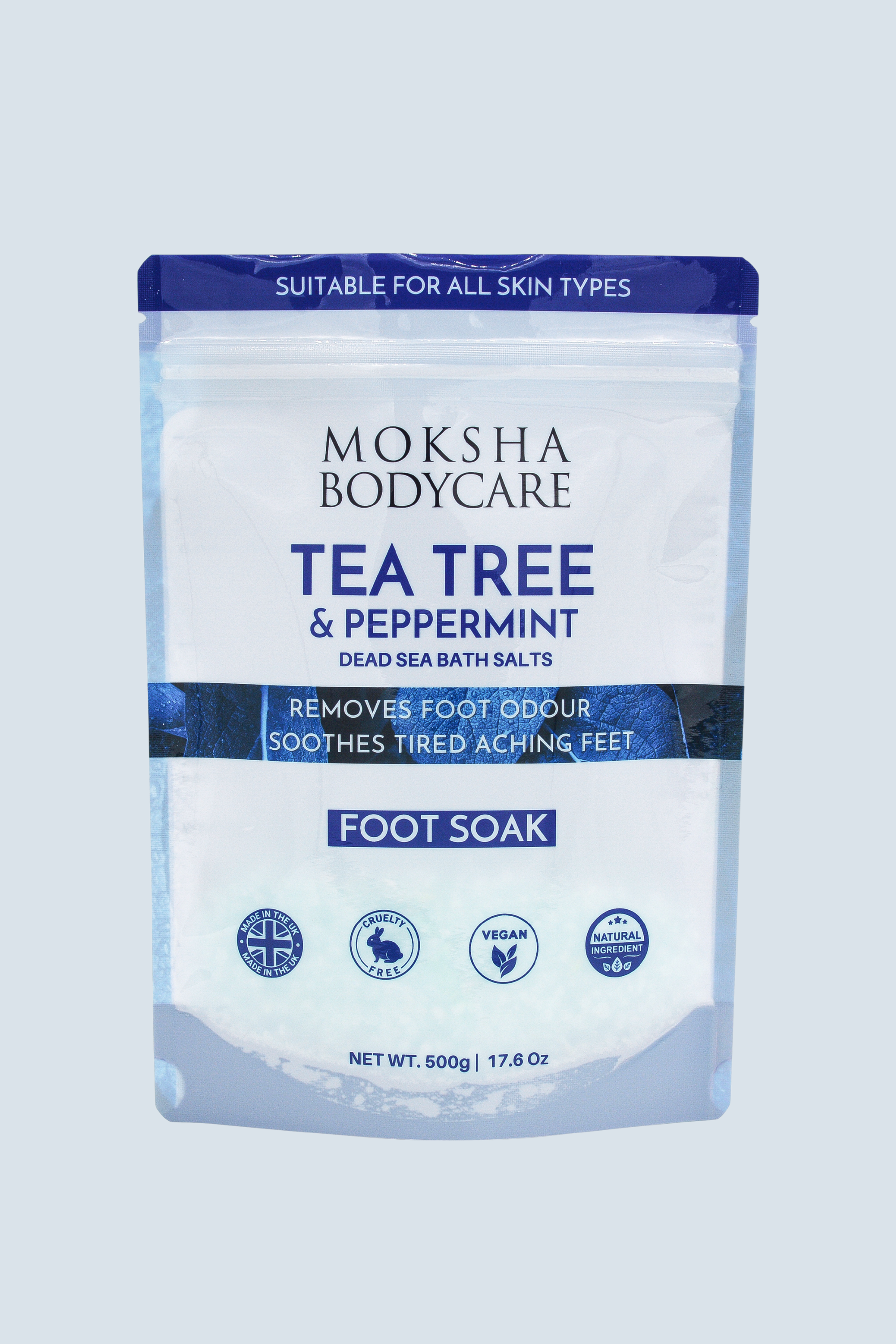 Moksha Bodycare Tea Tree & Peppermint foot soak 
