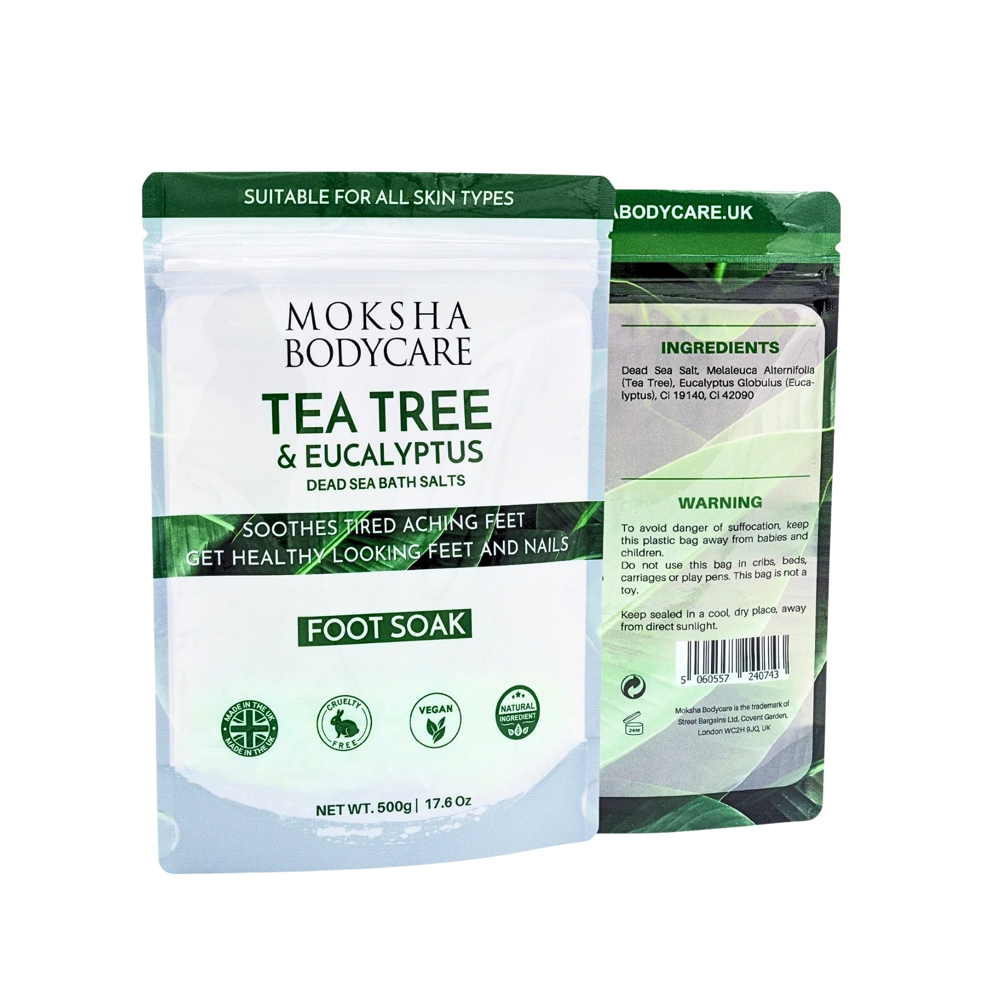Foot Soak Tea Tree & Eucalyptus Oil